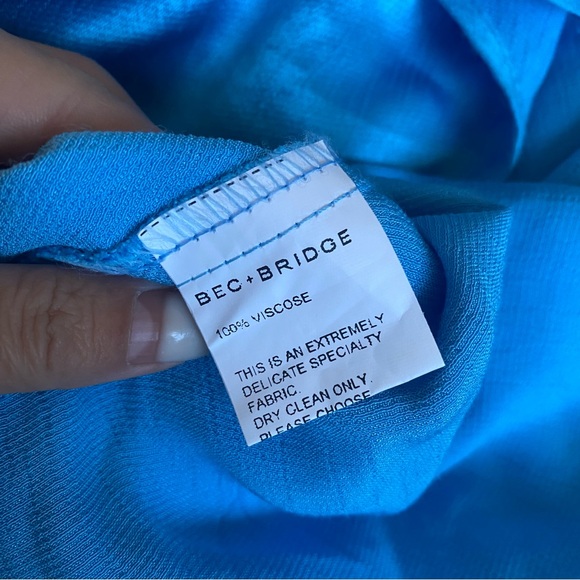 NWT Bec & Bridge Lorelai V Maxi Dress in Tropez Blue size US 4 - Picture 8 of 14